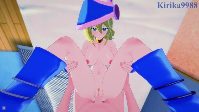 【3D】黑魔法師女孩和我在家裡進行強烈的性愛